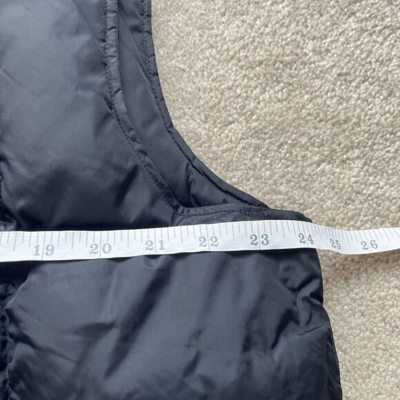 Lands End Down Puffer Vest Mens Large 42-44 Black Snaps Outdoor Lightweight - Picture 4 of 6